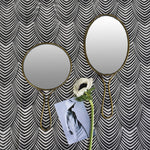 Lena Hand Mirror, Brass - Round - Brass