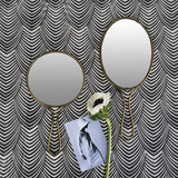 Lena Hand Mirror, Brass - Round - Brass