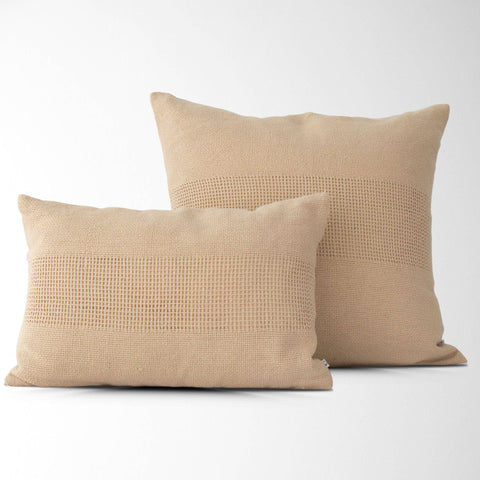 Lennox Woven Textured Pillow Cover –Soft, Stylish Decorative