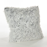 Juneau Collection Two-Tone Faux Fur Throw Pillow
