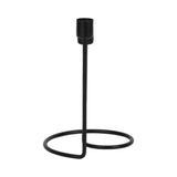 Taper Candle Holder 2-Taper - Black Iron Swirly, 8 in.