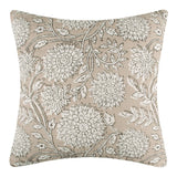 Adare Taupe Quilted Square Pillow