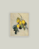 Branch of a Lemon Tree Framed Antique Art