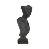 Decorative Sculpture - Bronze Resin Grecian Bust, 12 in.