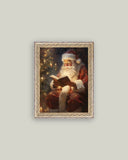 Classic Santa Framed Antique Art