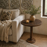 22 Inch Side End Table |Round Top