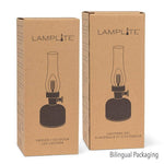 Lantern LED Lamp with Chimney-Black-10.5"H