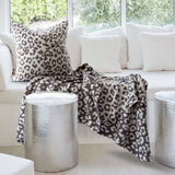 Ruby Leopard Cotton Knit Pillow Cover –Soft, Stylish, Animal