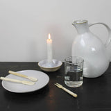 Lyna Taper Holder, Ceramic