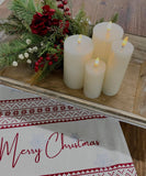 Cream Timered Realistic Flame LED Candle 3x6in C Batts