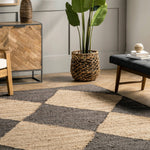 Pandora Diamond Jute Area Rug