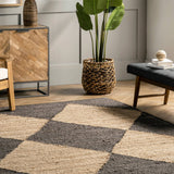Pandora Diamond Jute Area Rug