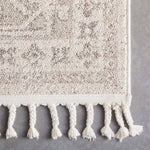 Carina Tribal Medallion Beige Kilim-Style Rug