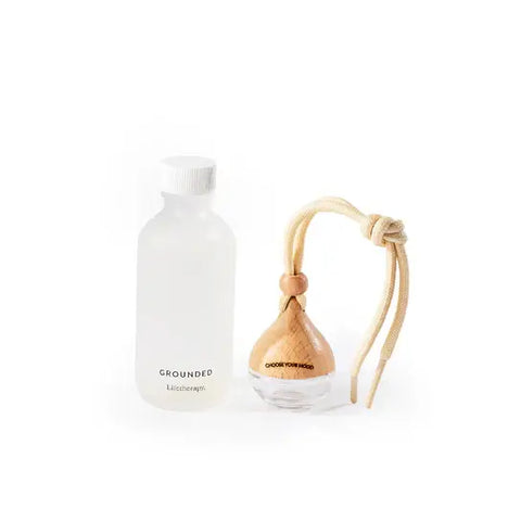 NEW Beech Wood & Glass Car Diffuser - Grounded