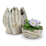 Sm Tall Hands Planter-7"H
