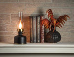 Lantern LED Lamp with Chimney-Black-10.5"H