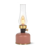 Lantern LED Lamp with Chimney-Black-10.5"H