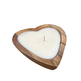 Sweet Heart Candle | Mango Wood