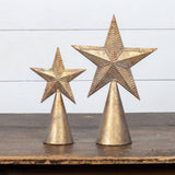 10.5" GOLD METAL STAR TREE TOPPER