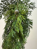 36" Faux Juniper Hanging Bush
