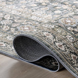 Quintessa Medallion Spill Proof Machine Washable Area Rug