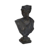 Decorative Sculpture - Bronze Resin Grecian Bust, 12 in.