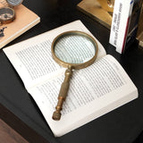 Cast Aluminium Handle Magnifying Glass