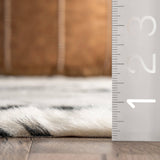 Faux Cowhide Washable Area Rug