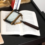 Rectangular Magnifying Glass with Metal Handle