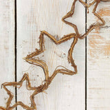 5 ft Chain Grapevine Twig Garland  - Select Stars or Hearts