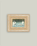 Swan Family Framed Antique Art