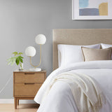 Modern 2-Light Globe Gold Base Table Lamp