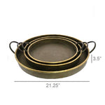 Archer Galvanized Trays, Round 3 sizes