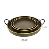 Archer Galvanized Trays, Round 3 sizes