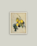 Branch of a Lemon Tree Framed Antique Art