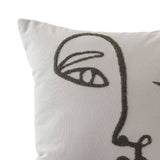 Womxn Embroidered Pillow Cover – Feminist Decor, Handcrafted