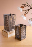 SET OF TWO CHRISTMAS TREE LUMINARIES