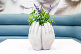 Sm Tall Hands Planter-7"H